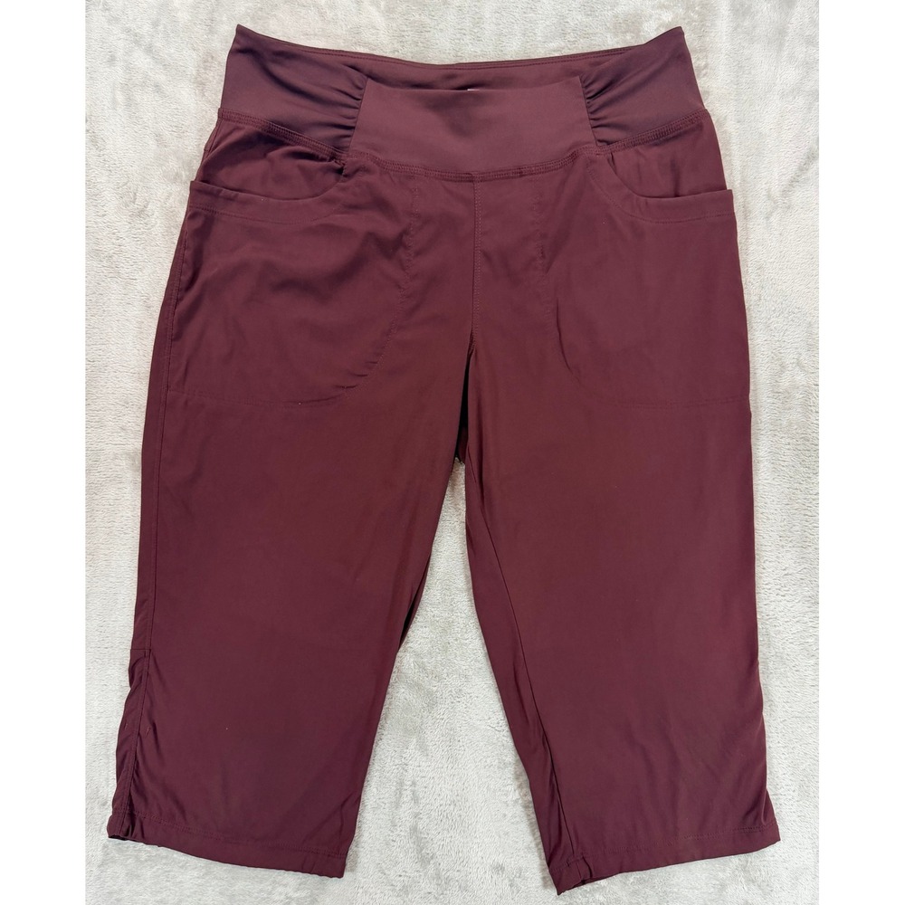 Mountain Hardwear Womens Dynama Capri Pants Dark Red Size M